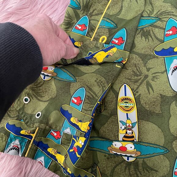 Tiki Bart & Homer Simpson Hybrid Board Shorts Size 34 - Picture 5 of 11